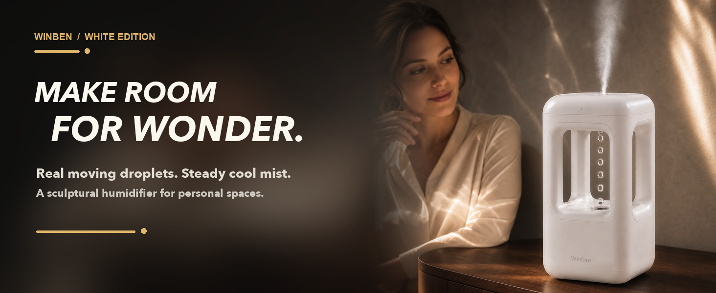 WINBEN anti-gravity humidifier in a warm interior